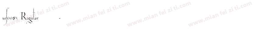 wf0083 Regular 下载字体转换